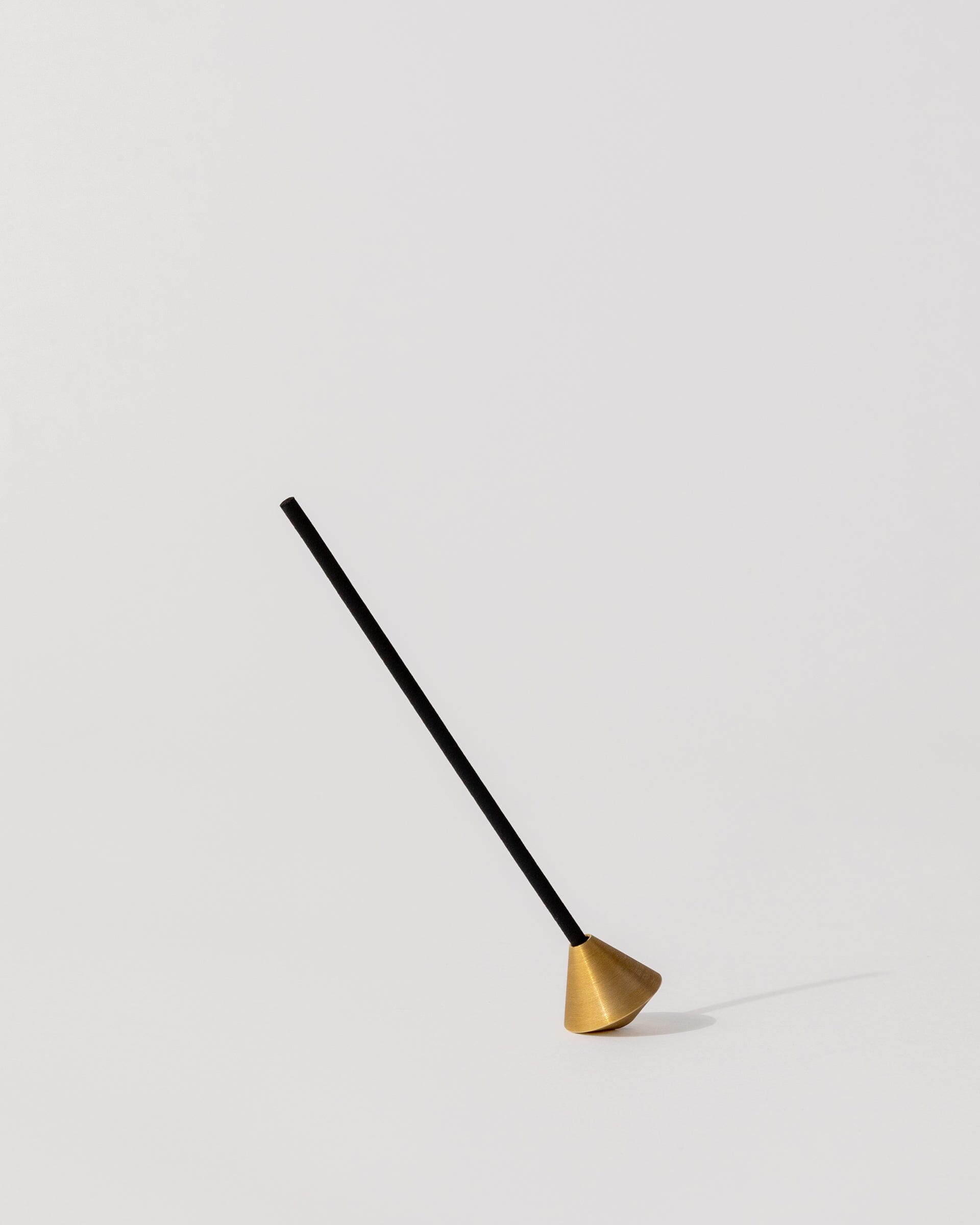 Elemense Acorn Brass Incense Holder Front