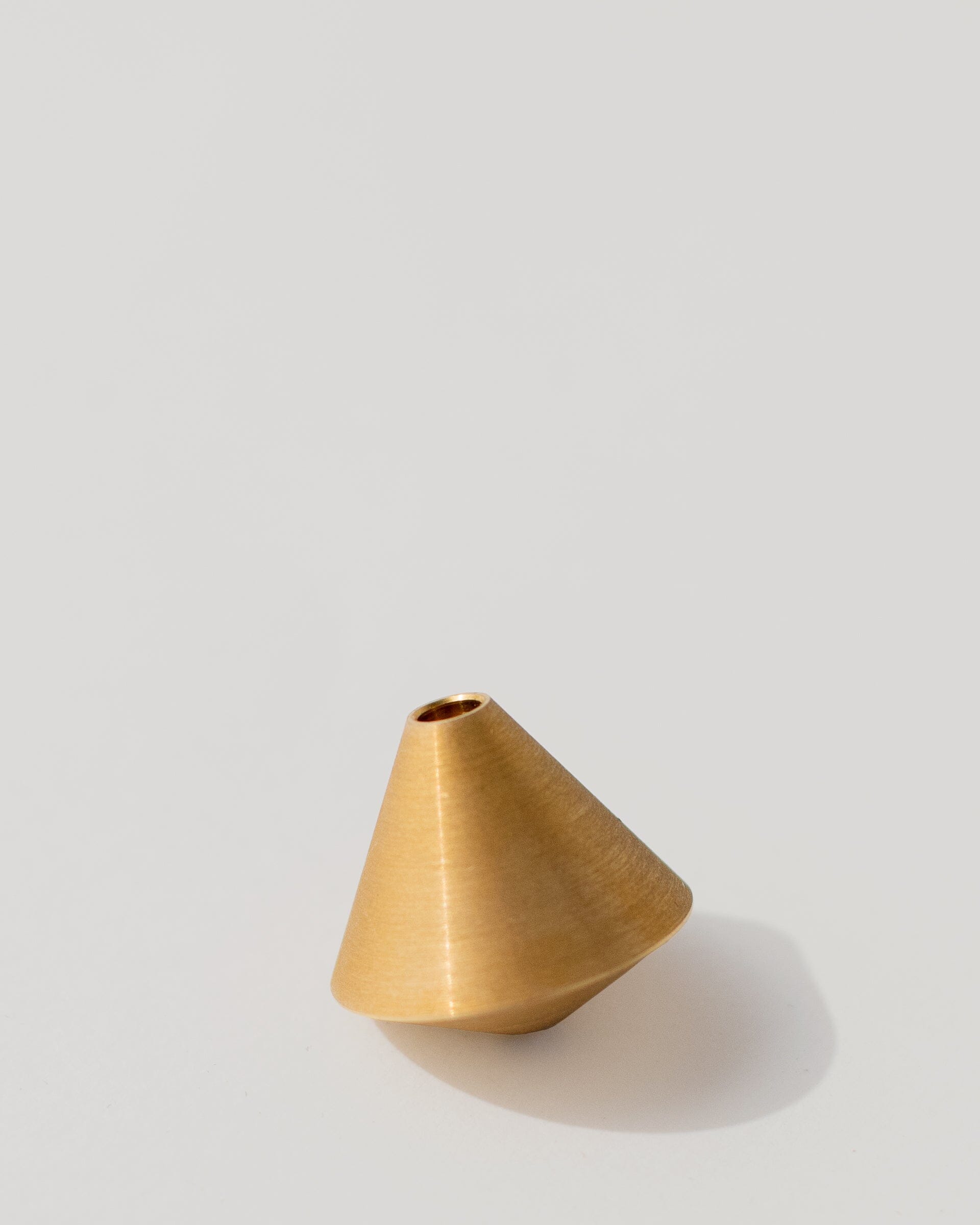 Elemense Acorn Brass Incense Holder Detail