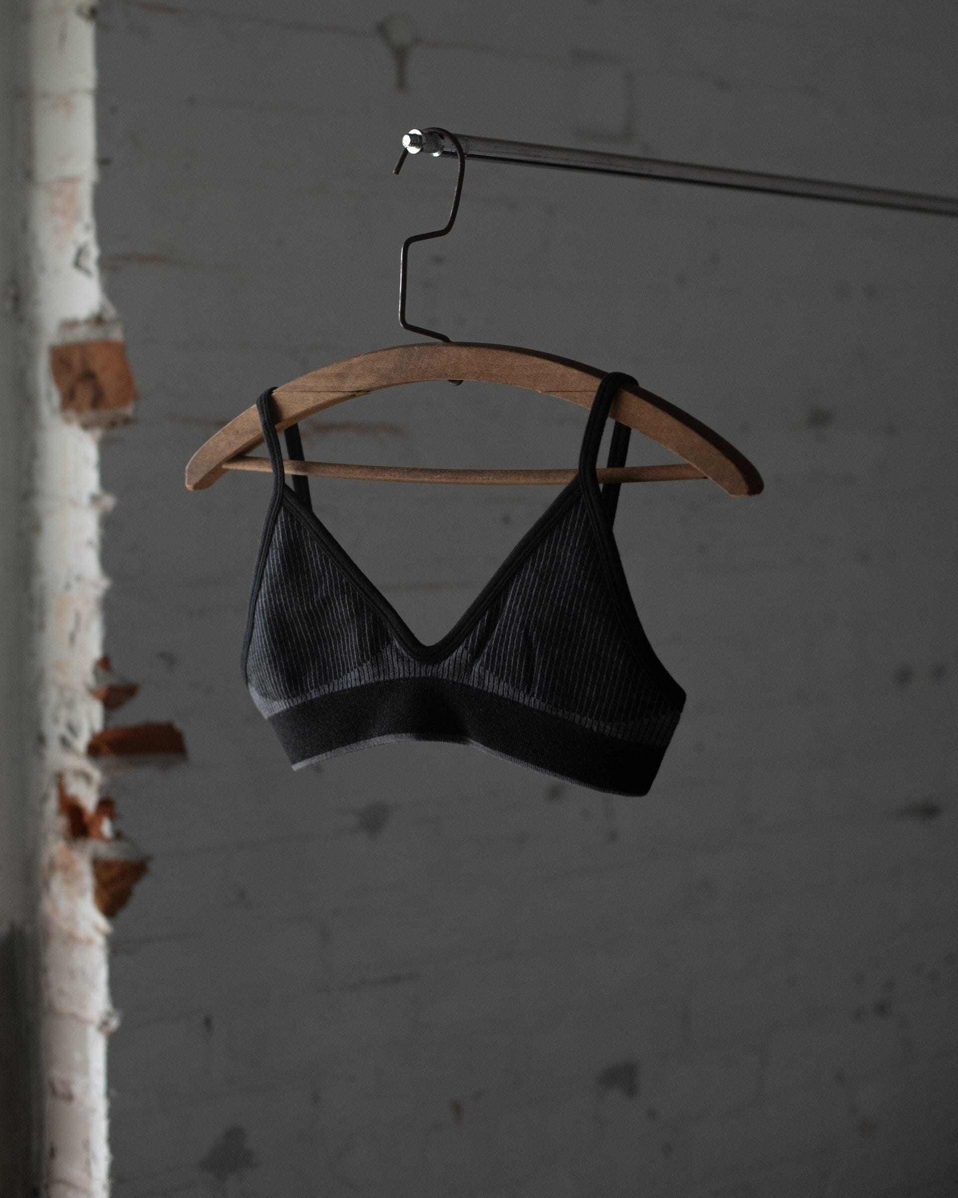 #color_black/charcoal Nagnata Tri Rib Bralet 