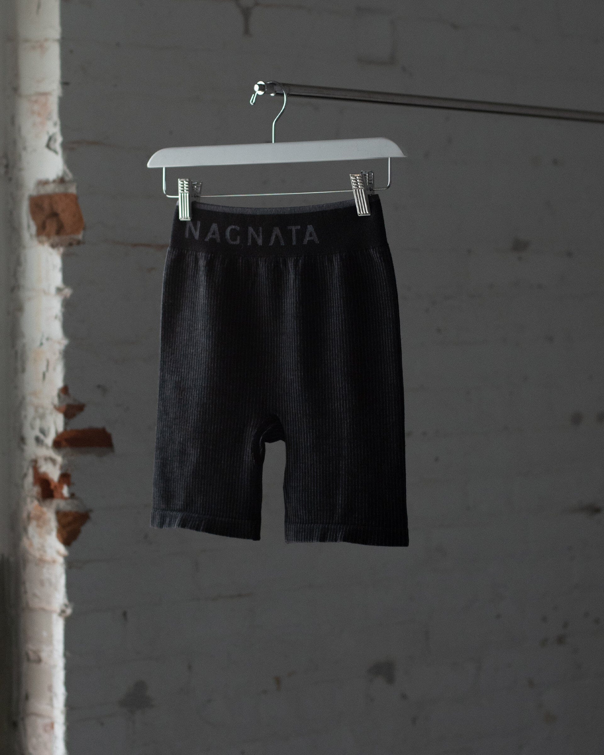 #color_black/charcoal Nagnata Balati Biker Short in Black/Charcoal