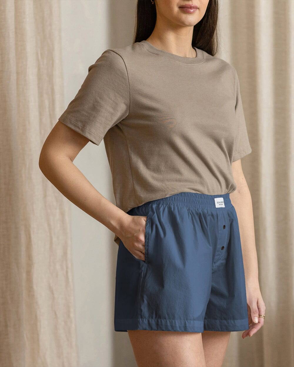 The Womens Organic Poplin Boxer Short
