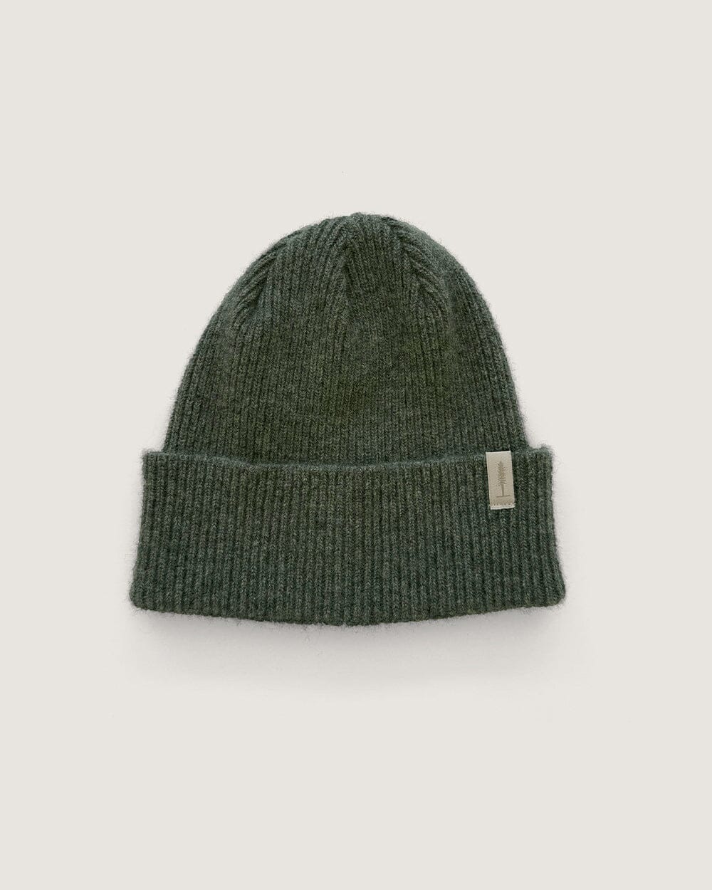 The Ribbed Merino/Cashmere Tree Toque - Green