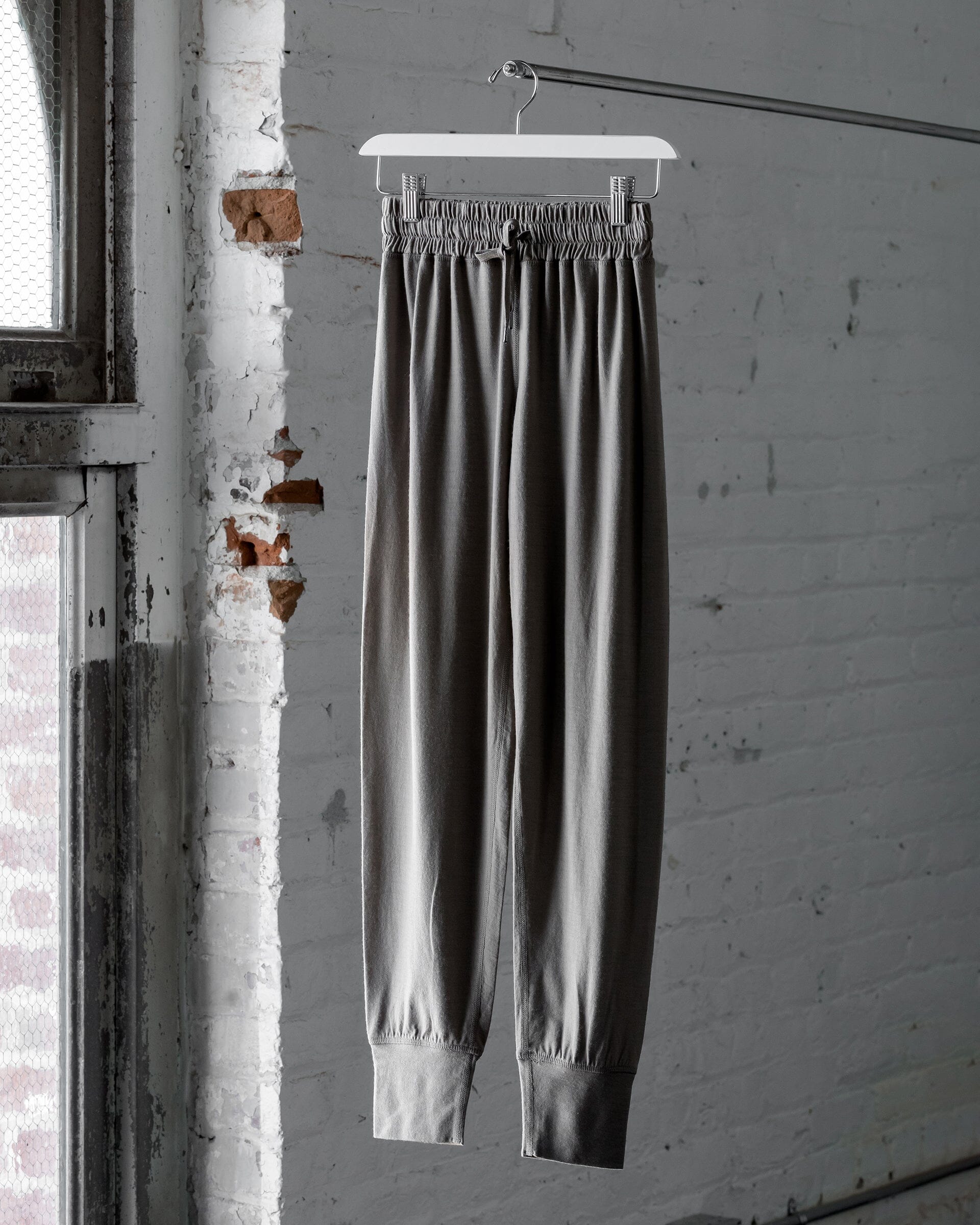 The 195 Merino Jogger in Sand - Front #color_sand