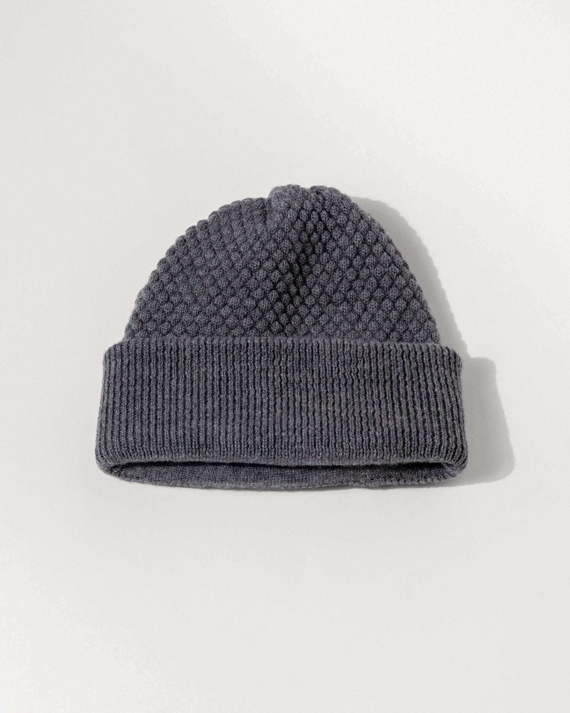 #color_grey The Bubble Knit Toque in Grey Front 1 
