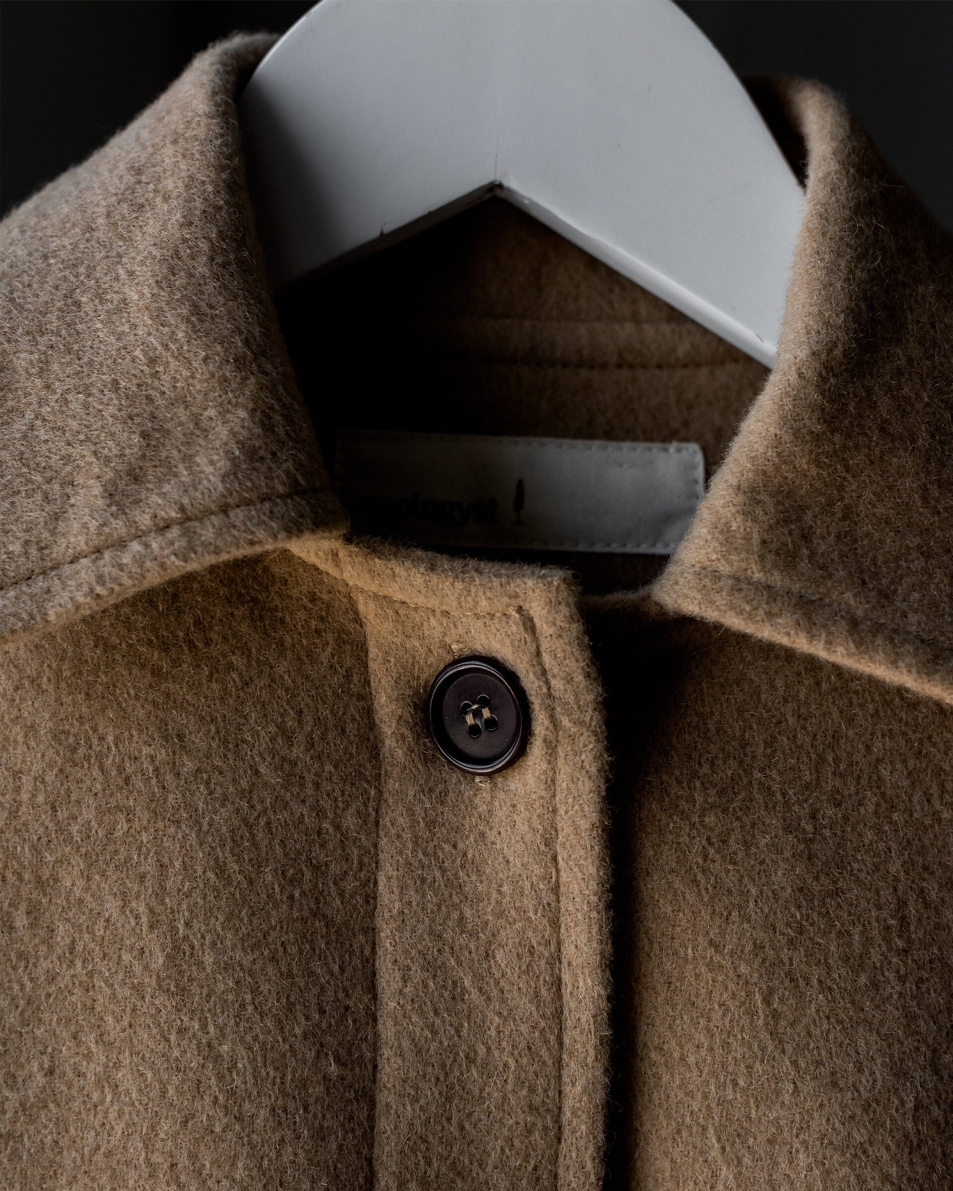The Camel Overshirt Detail