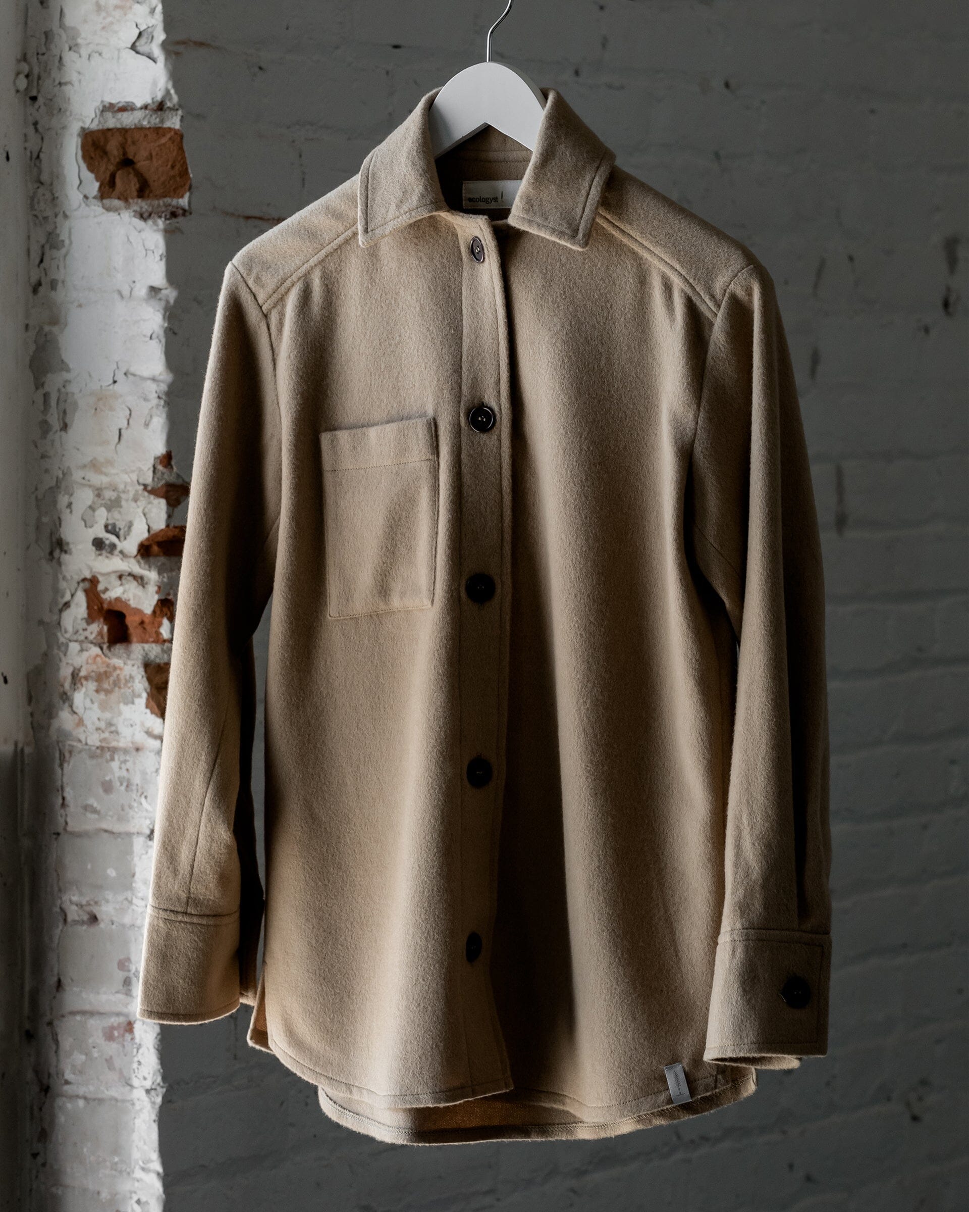 The Camel Overshirt Front