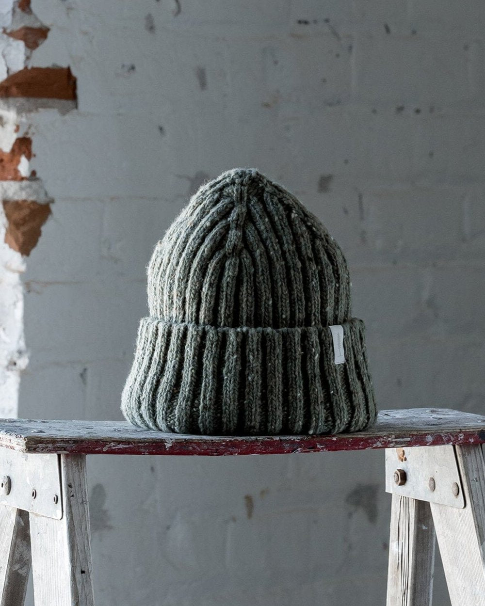 The Fisherman Toque in Speckled Green Front #color_speckled-green