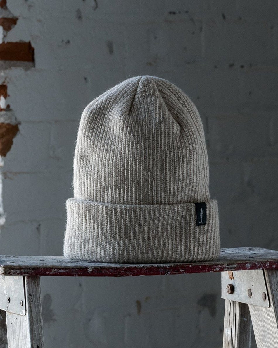 The Merino Cashmere Toque in Oat - Front #color_oat