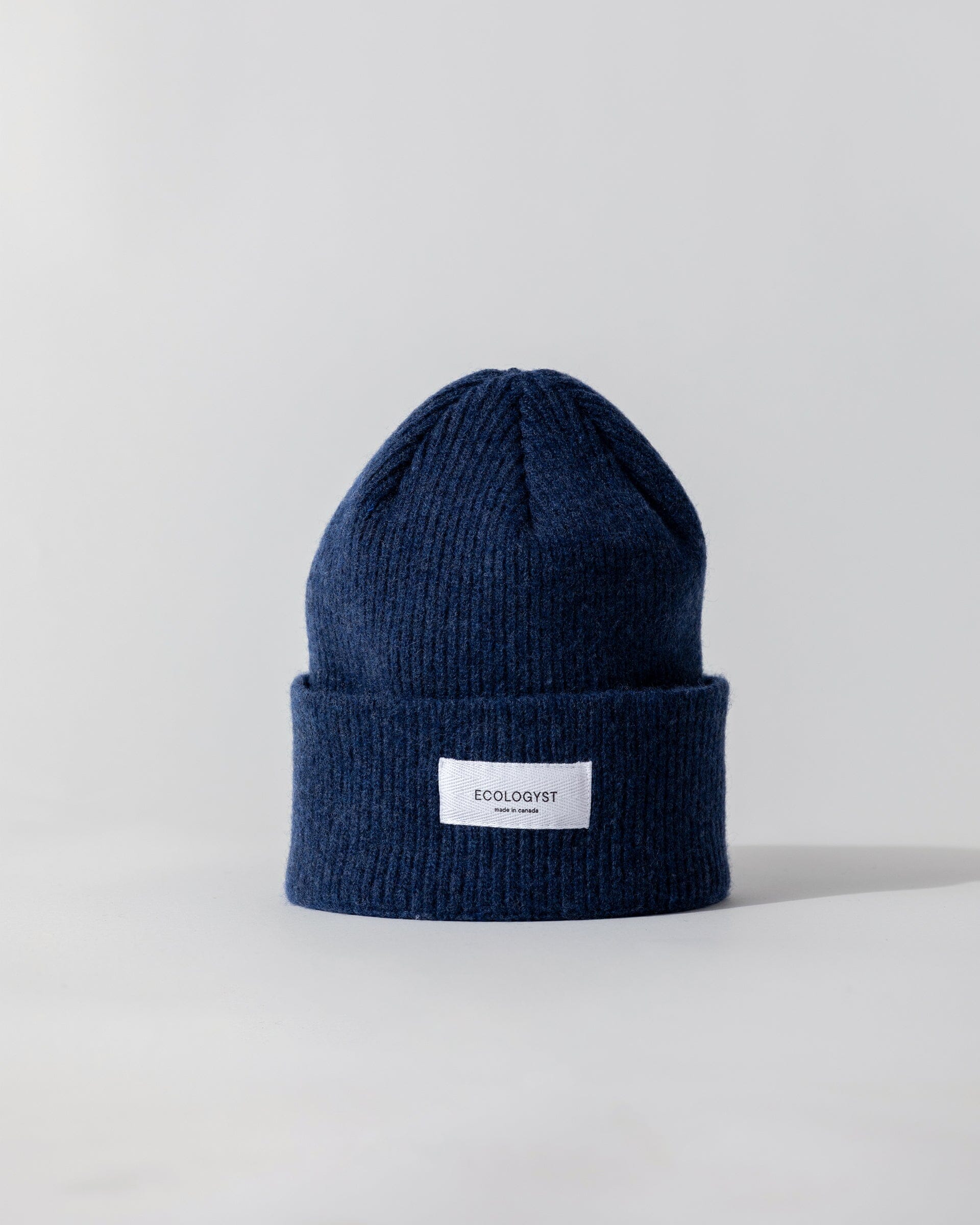 #color_navy The Ribbed Merino/Cashmere Toque in Navy Front 1 