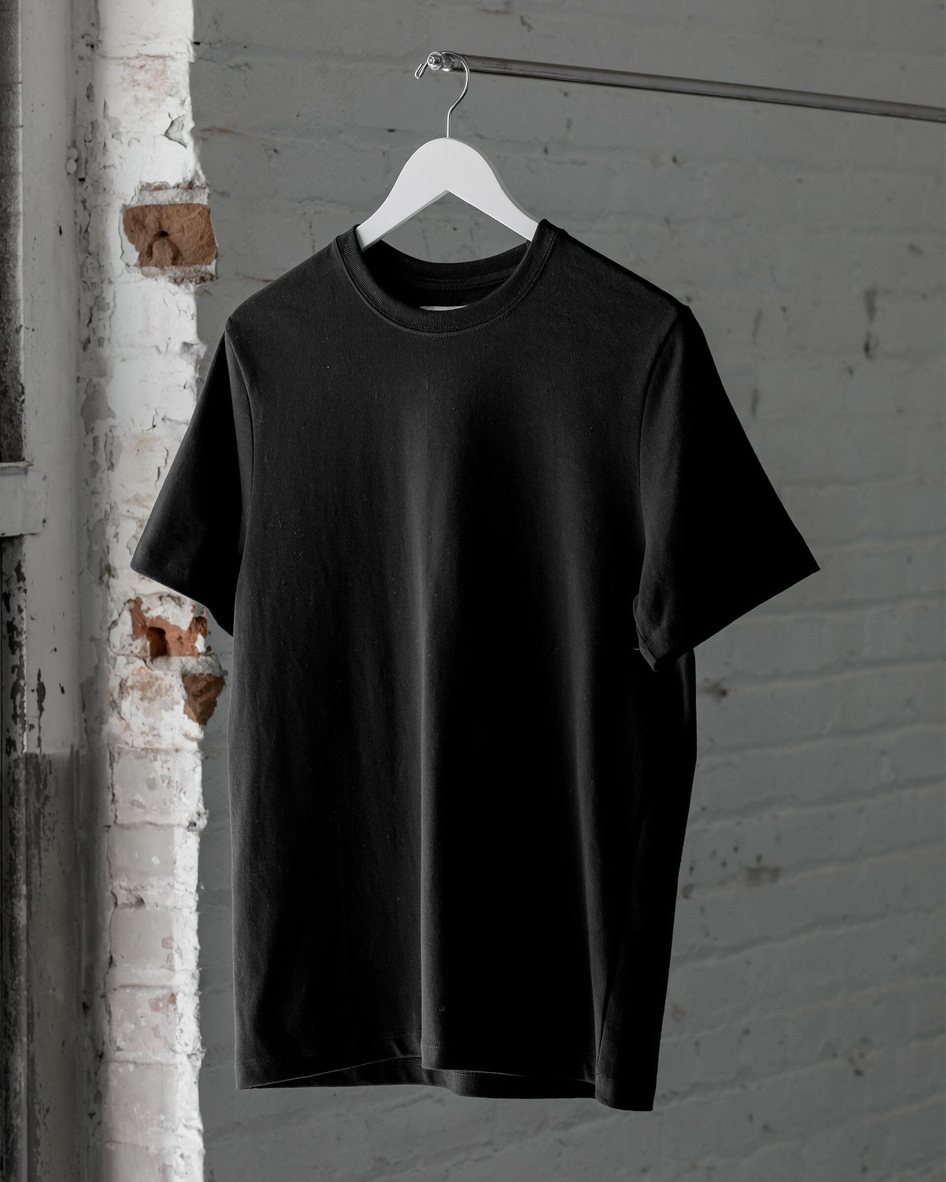  #color_black The Premium Organic Cotton Tee in Black Front