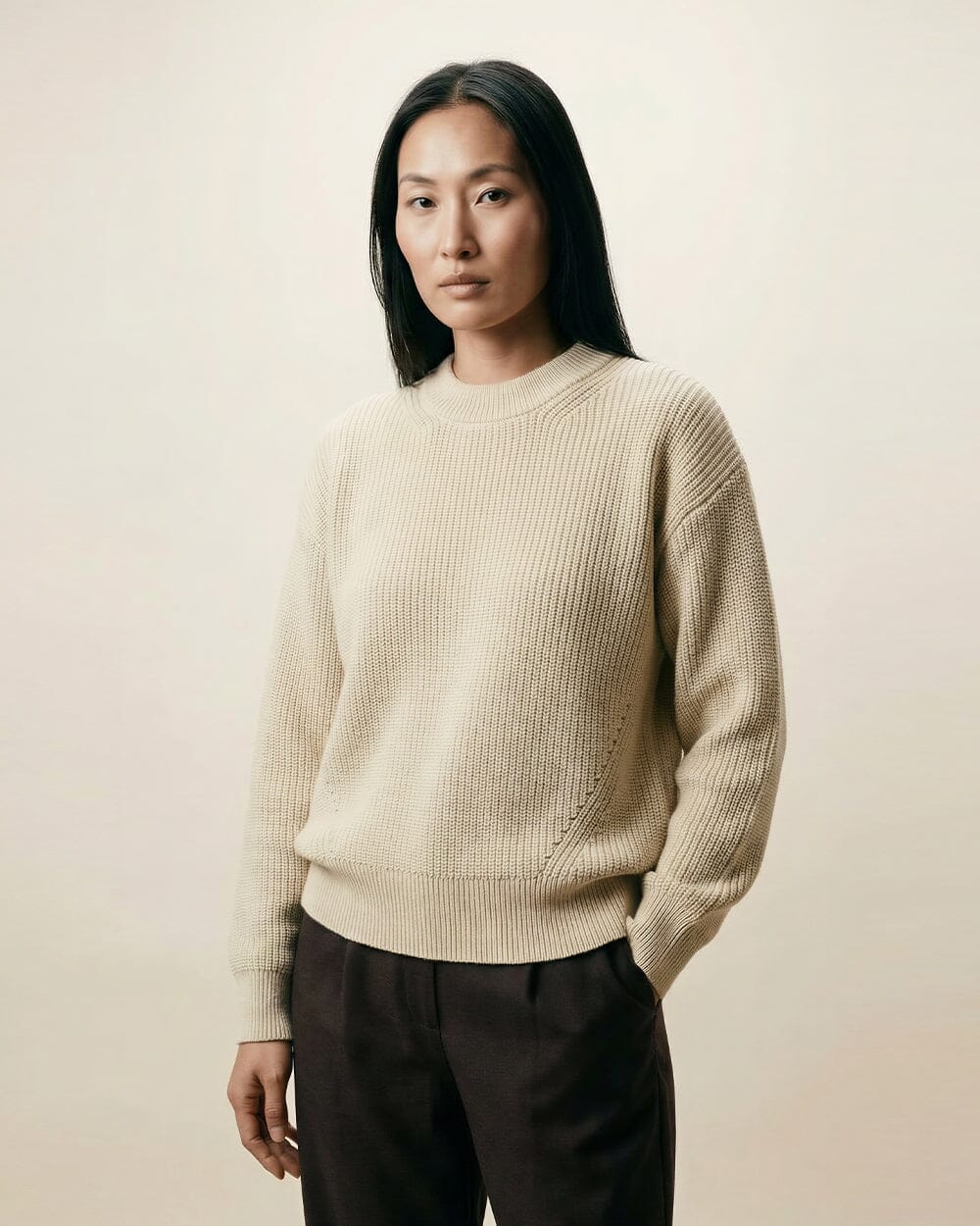 The Womens Climate Beneficial Fisherman Sweater