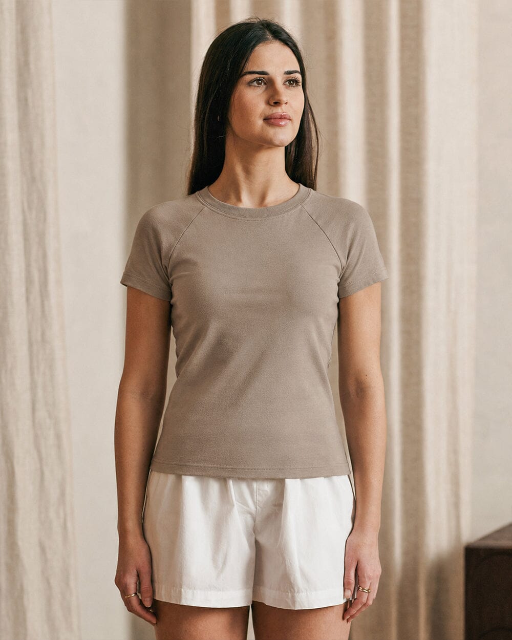 The Womens Organic Cotton Raglan Tee