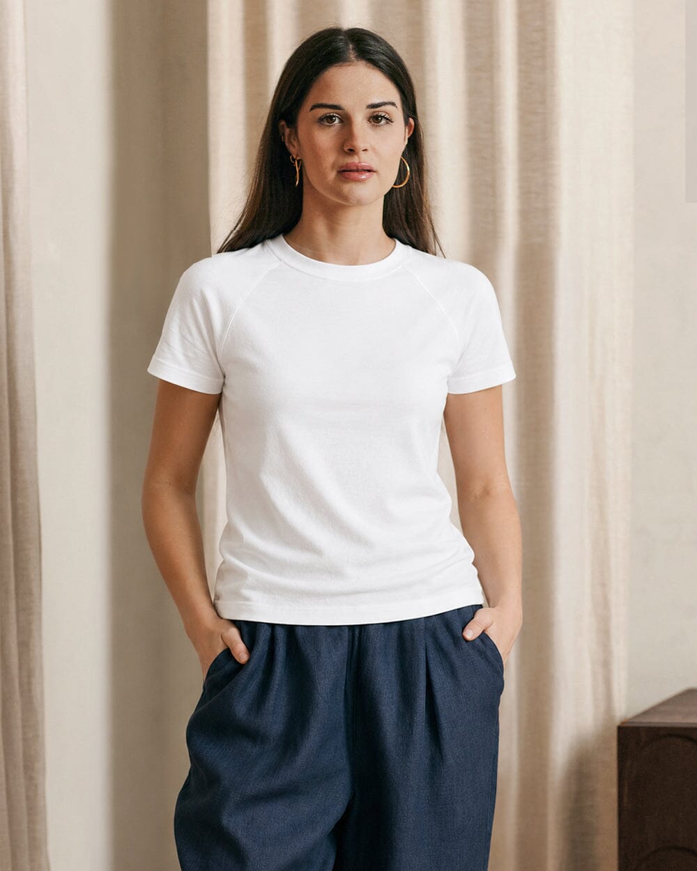 The Womens Organic Cotton Raglan Tee