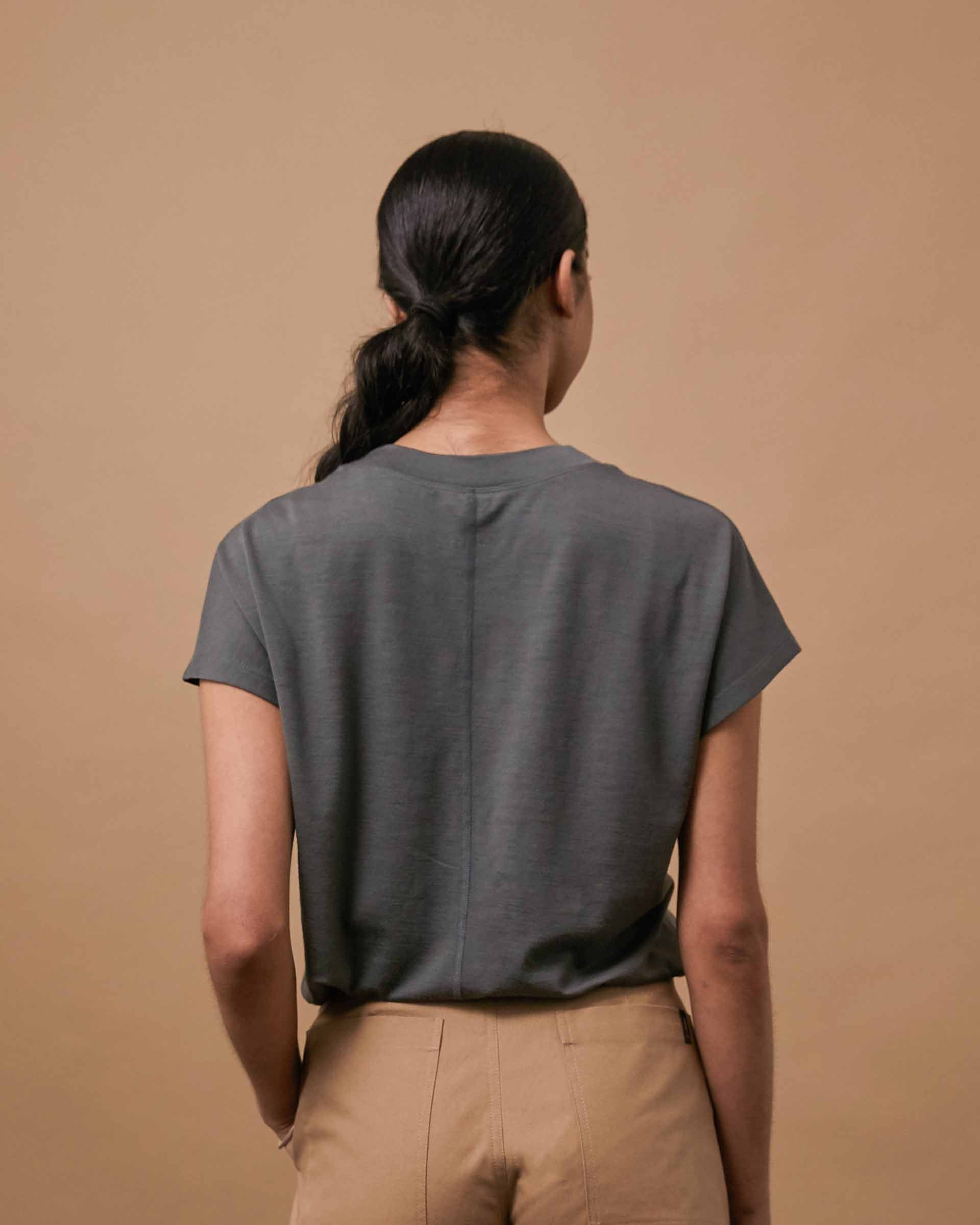 The 195 Merino Dolman in Eucalyptus