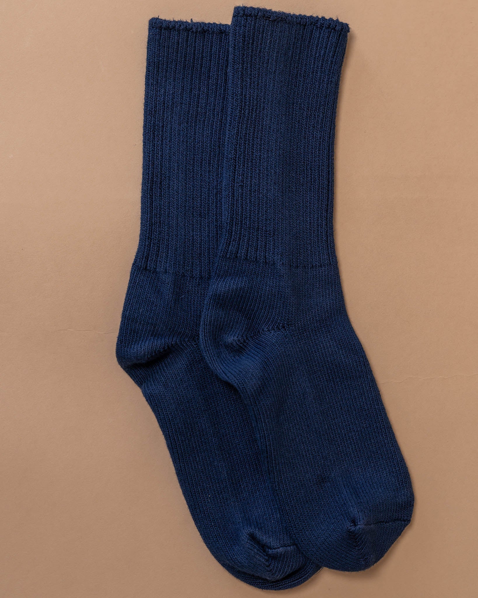#color_navy The Classic Crew Sock in Navy Flat Lay 