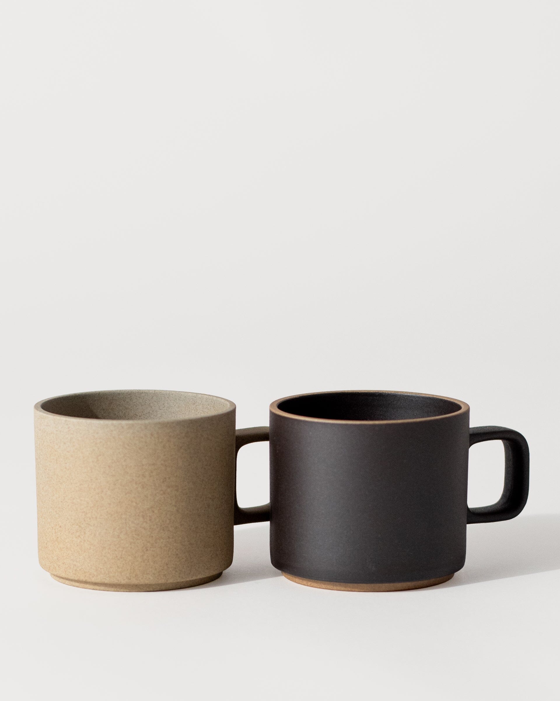 Hasami Porcelain Mug 11oz in Natural/Black