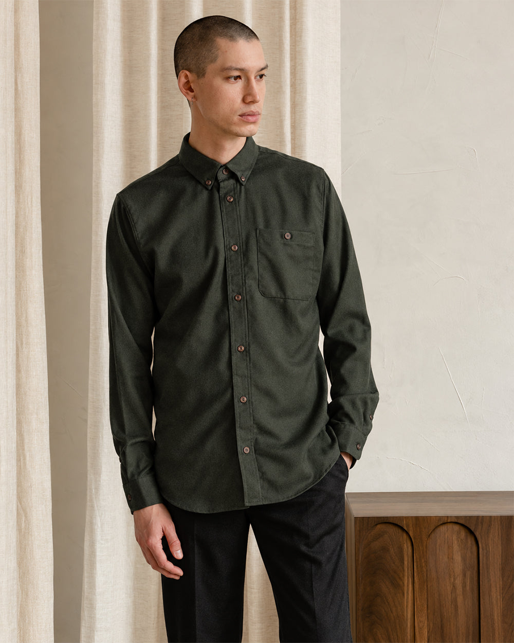 The Mens Light Wool Shirt