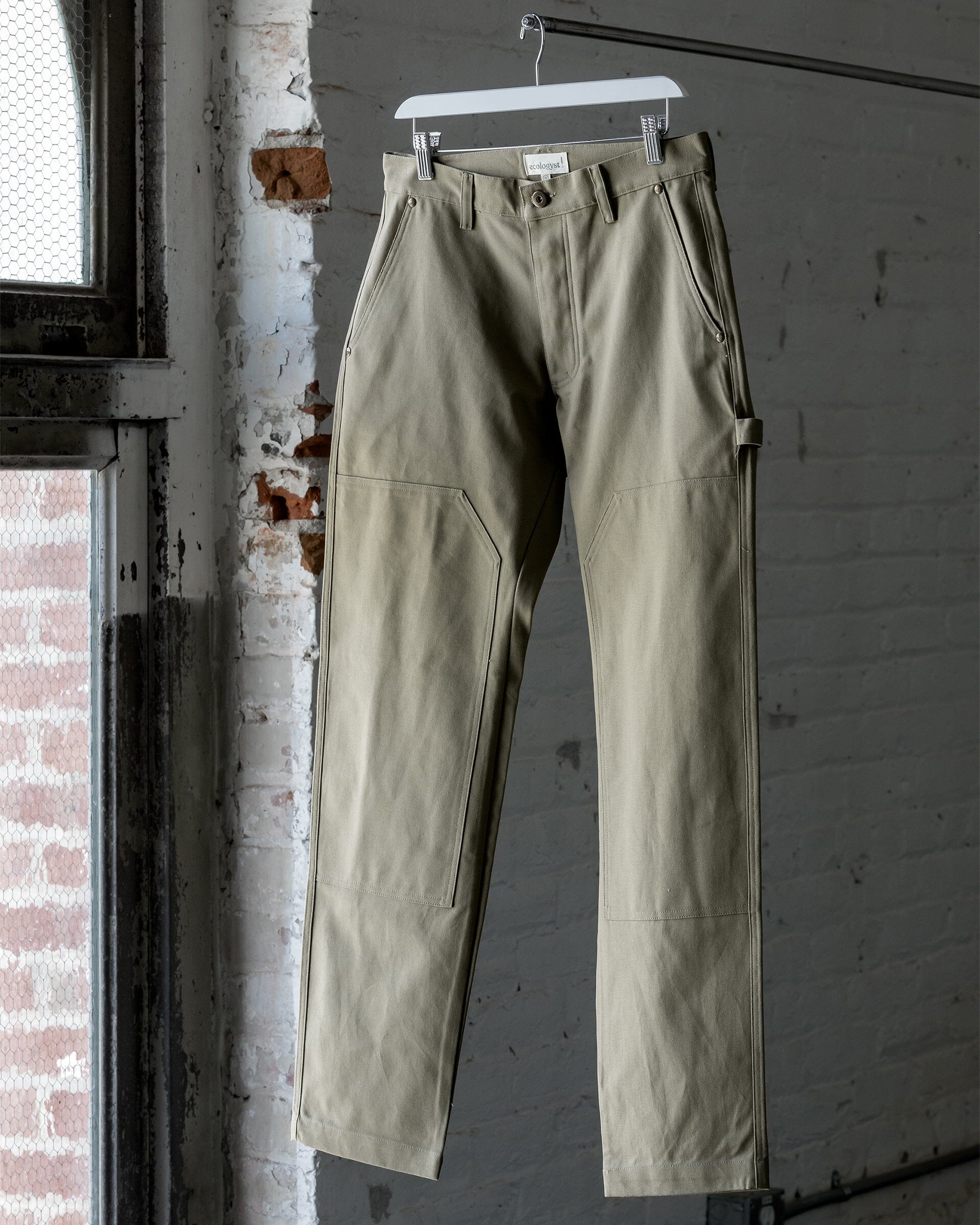 The Mens Canvas Work Pant in Coriander - Front #color_coriander