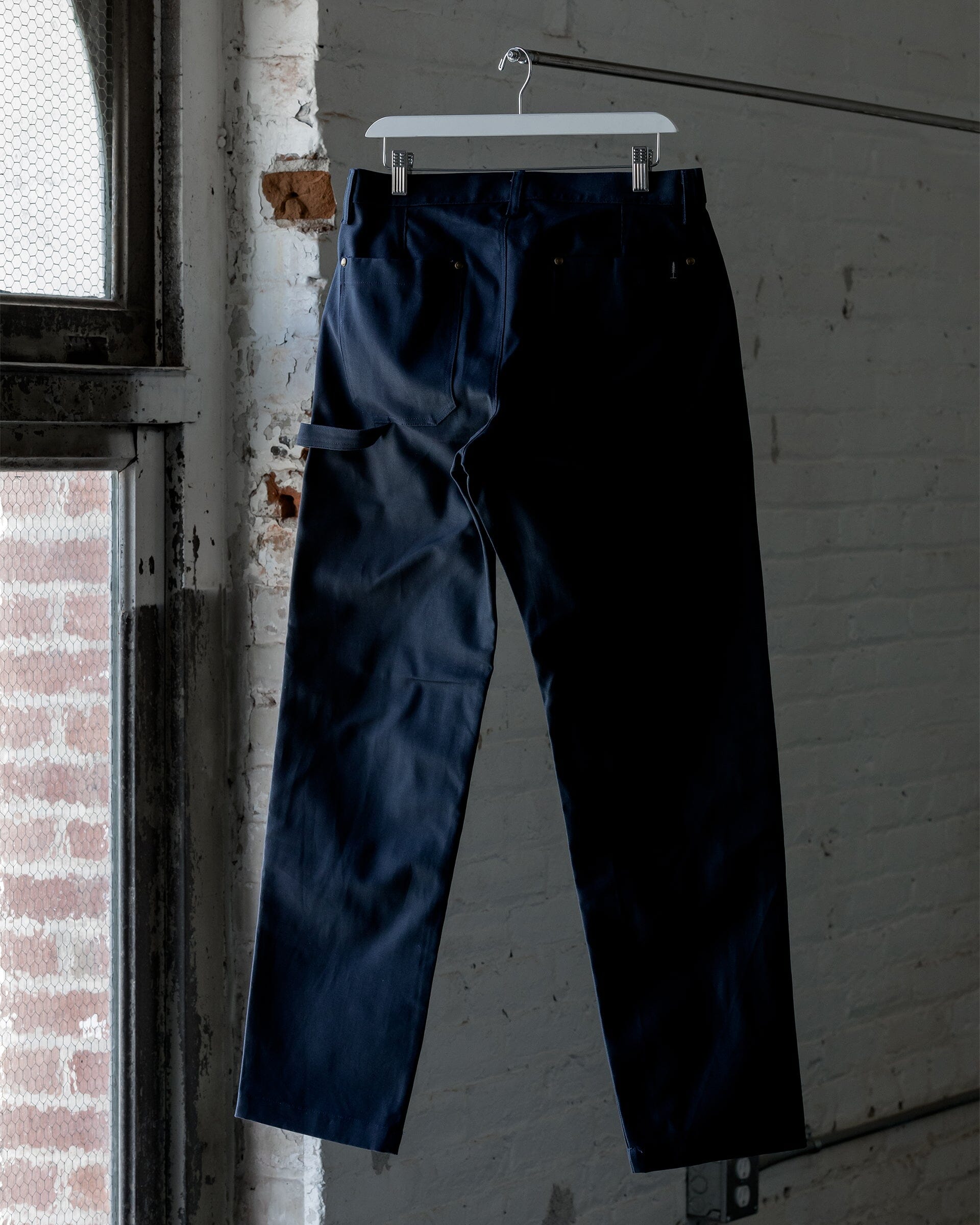 The Mens Canvas Work Pant in Pacific - Back #color_pacific