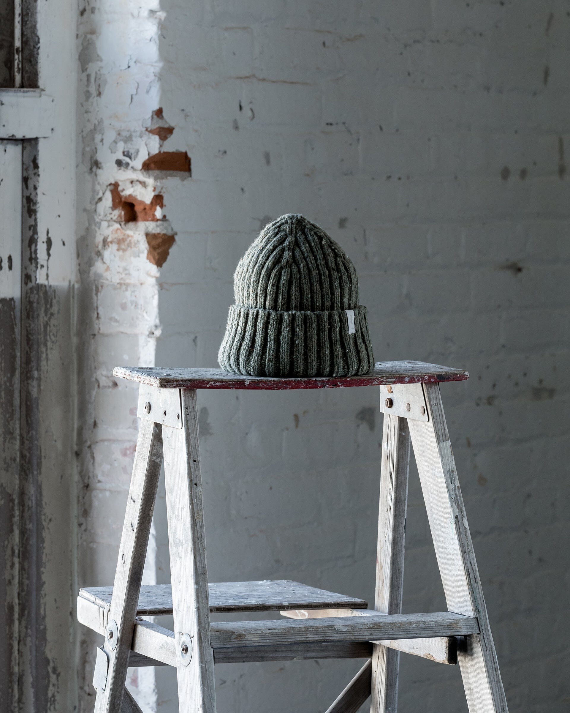 The Fisherman Toque in Speckled Green - Front #color_speckled-green