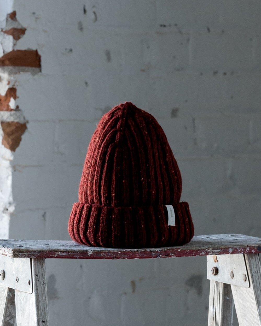 The Fisherman Toque in Speckled Red Front #color_speckled-red