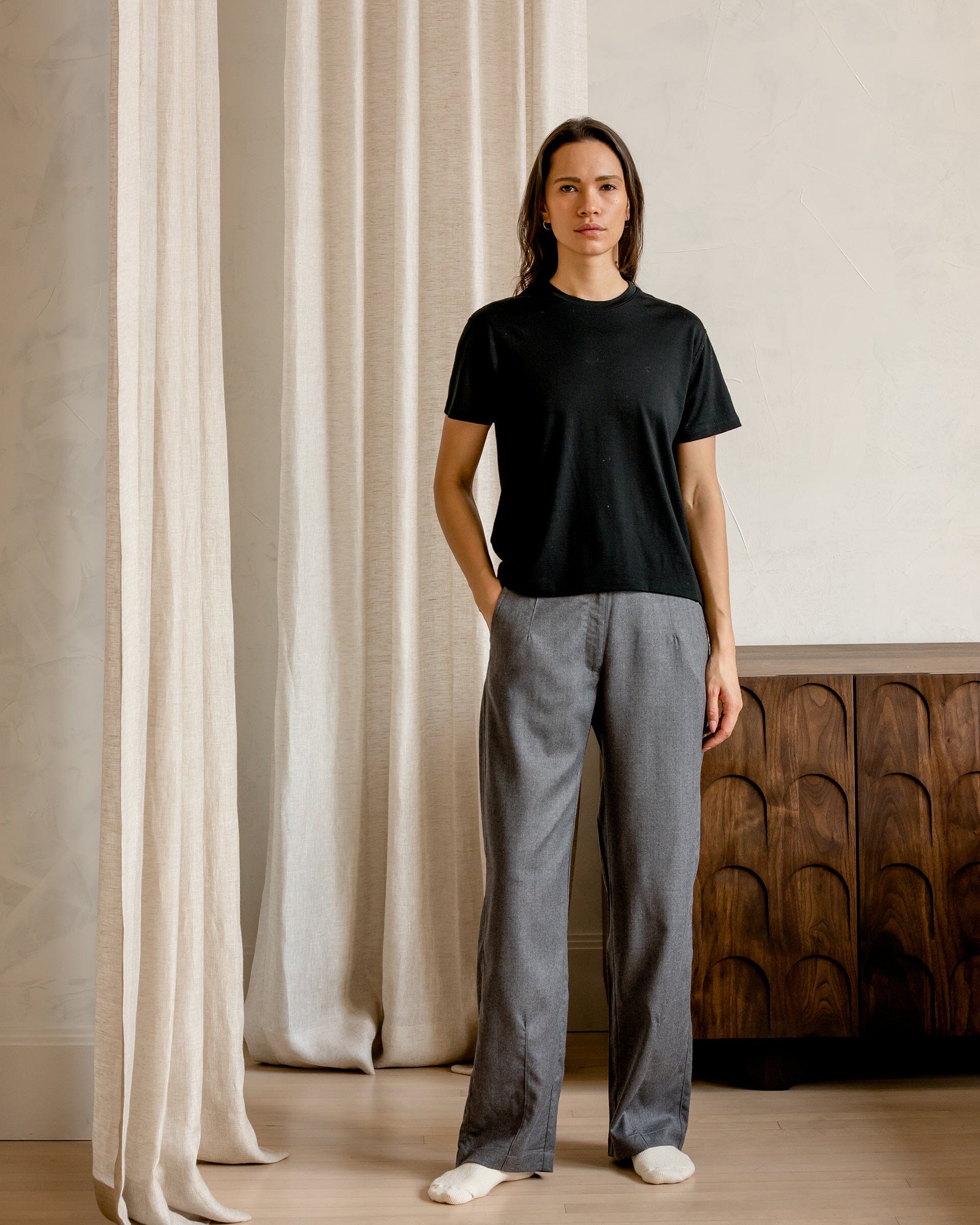 The Womens Light Wool Pant  Washable 100% Merino Wool Trousers