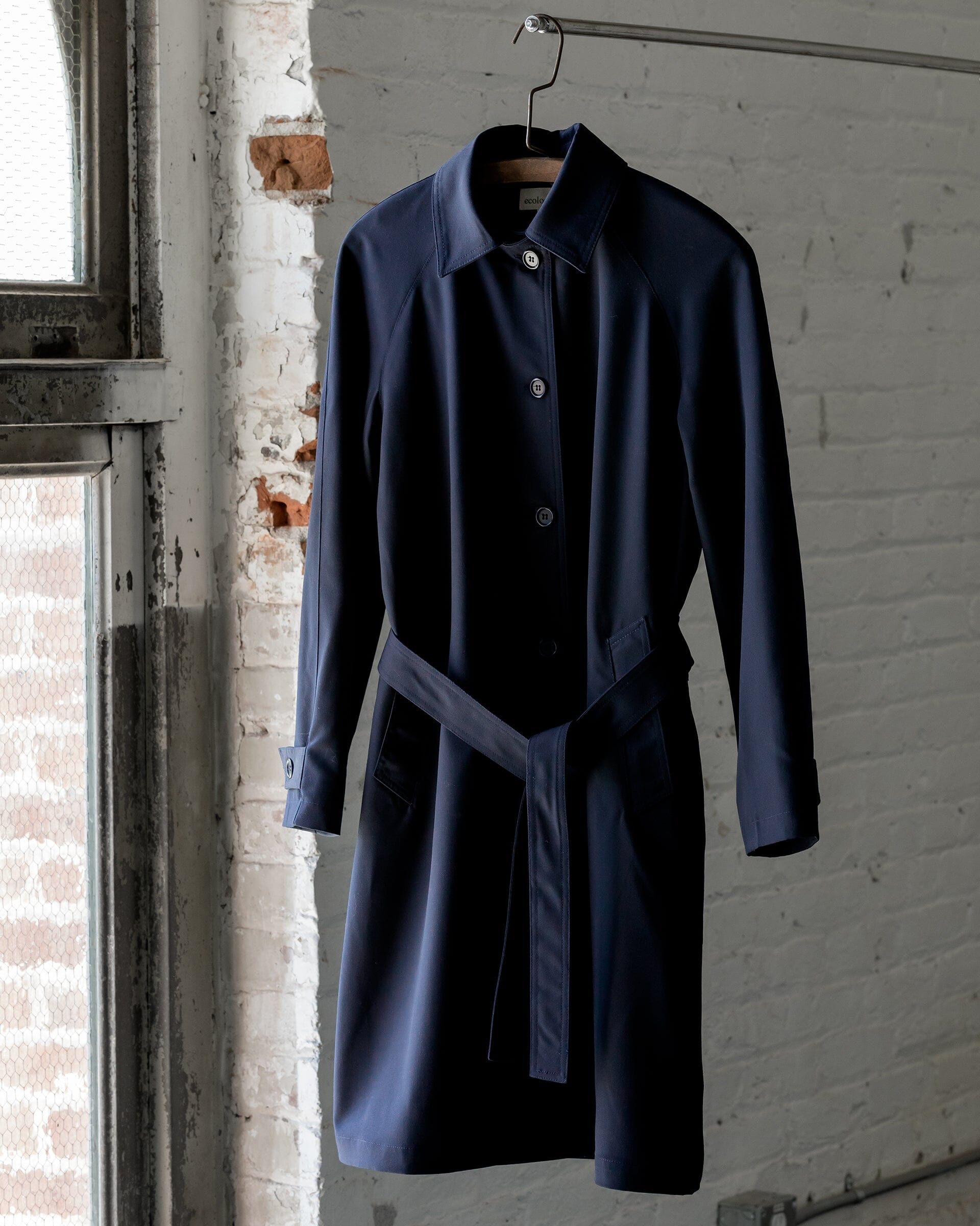 The Marzotto Trench in Navy - Front 2 #color_navy