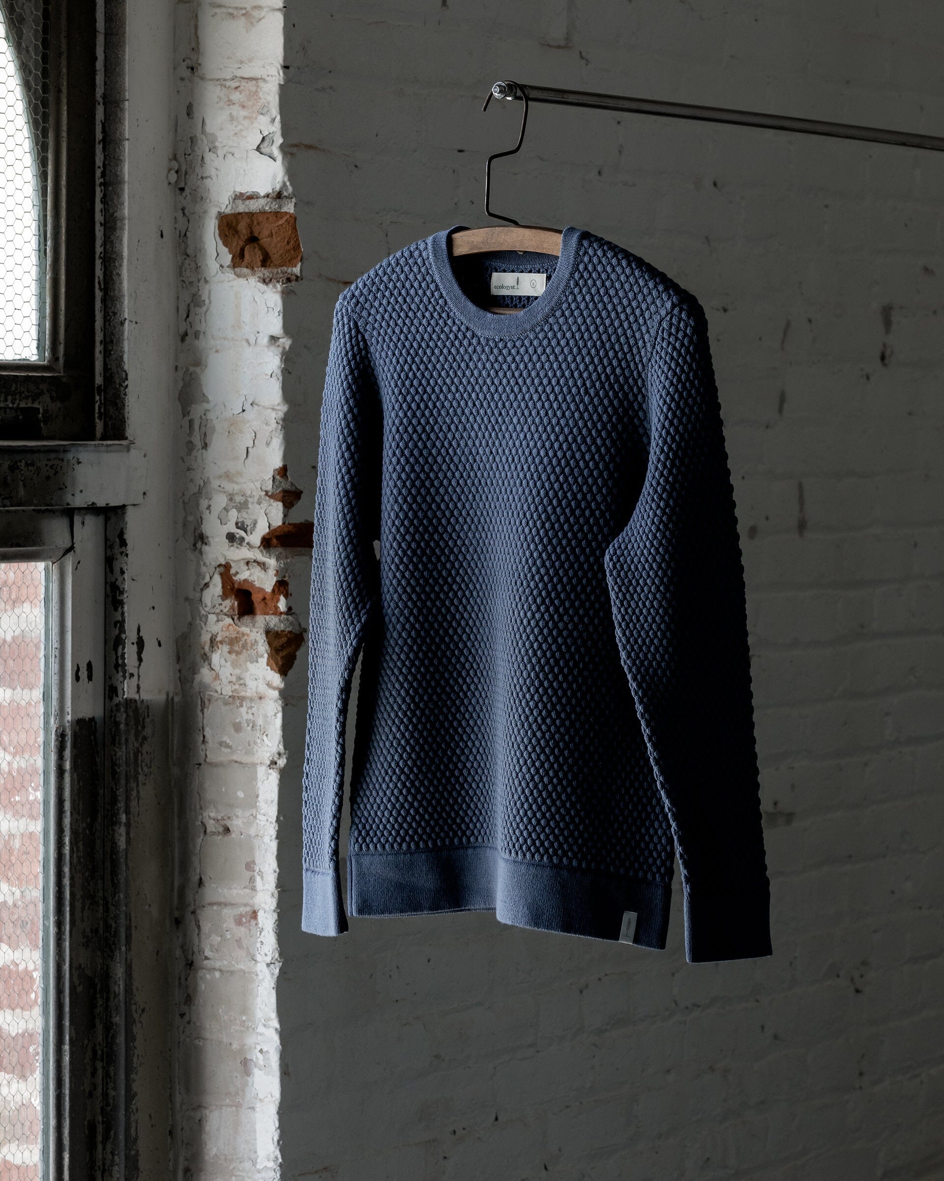 #color_blue The Merino Sweater in Blue Front 