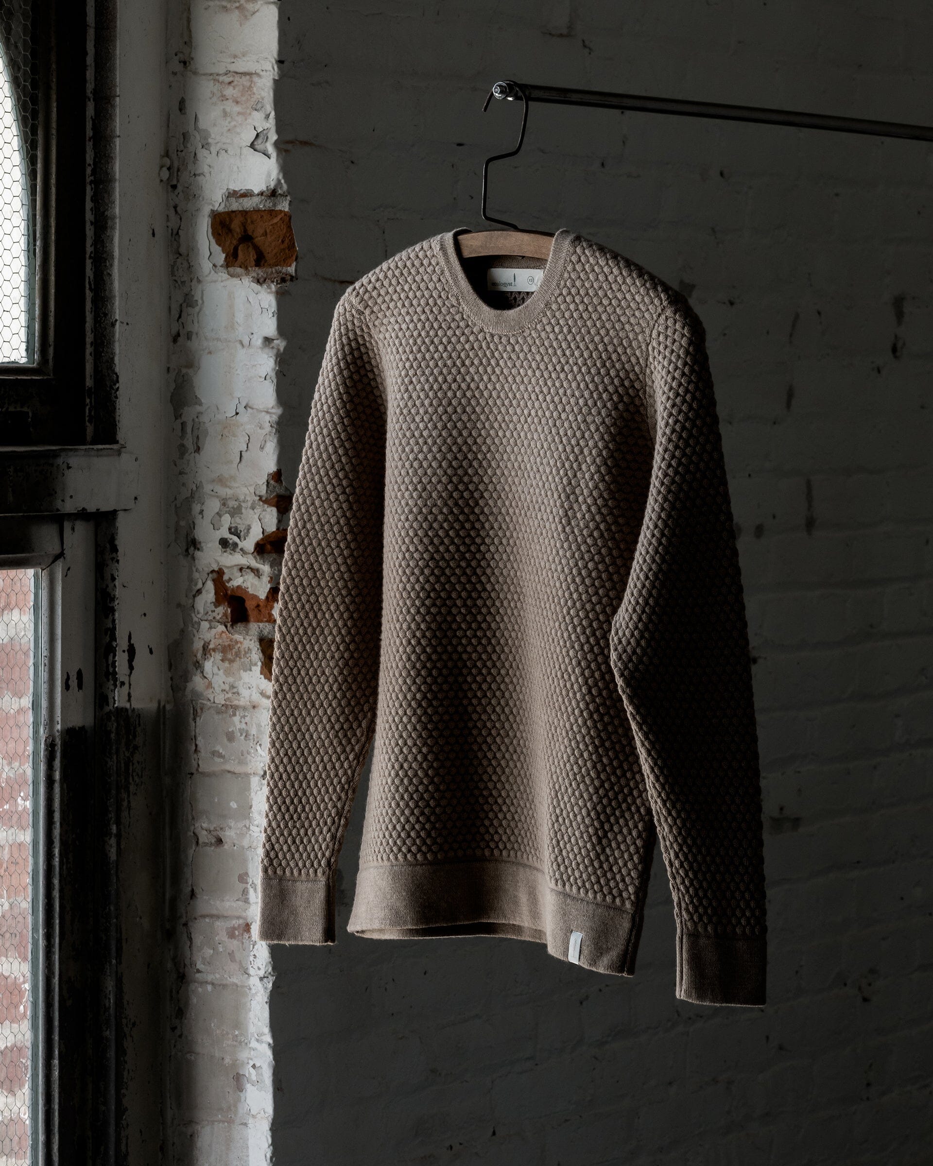 The Merino Sweater in Nutmeg - Front  #color_nutmeg