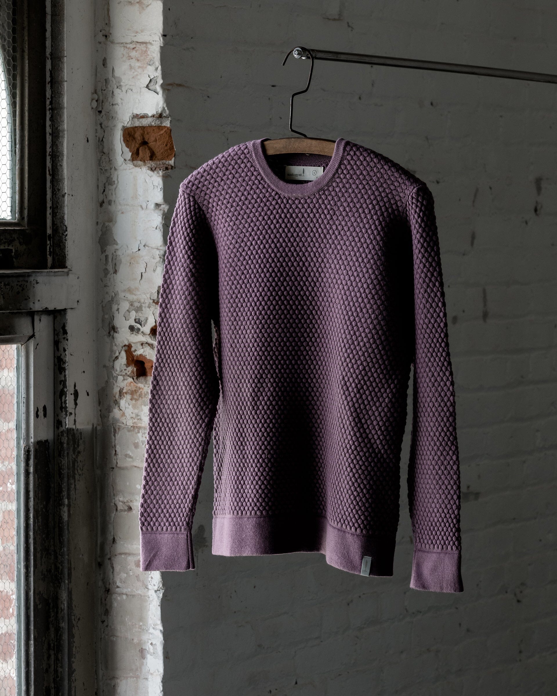 #color_plum The Merino Sweater in Plum Front  
