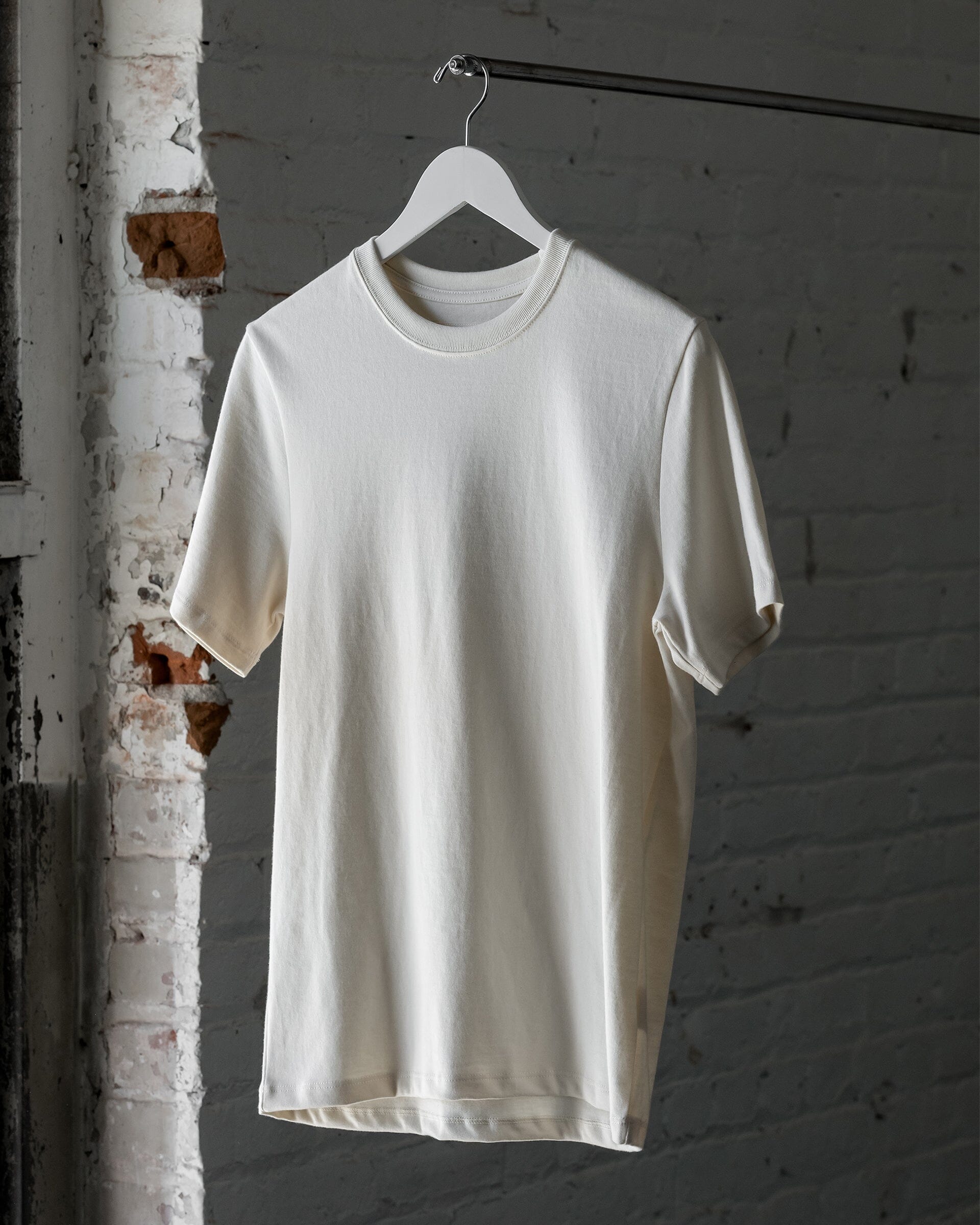#color_natural The Premium Organic Cotton Tee in Natural Front