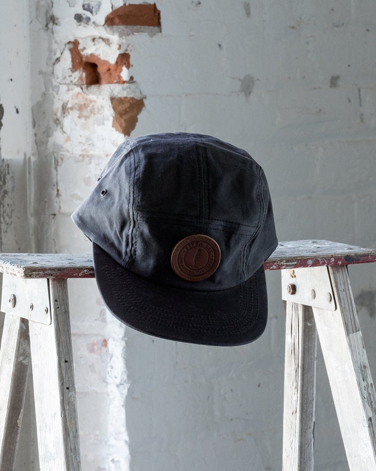  #color_black The Sitka Camp Cap in Black Front