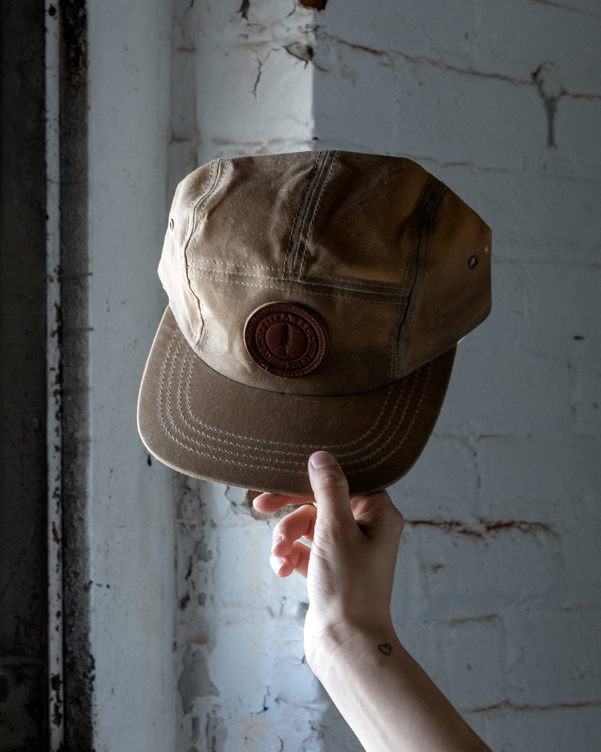 The Sitka Camp Cap in Tan - Front 2 #color_tan