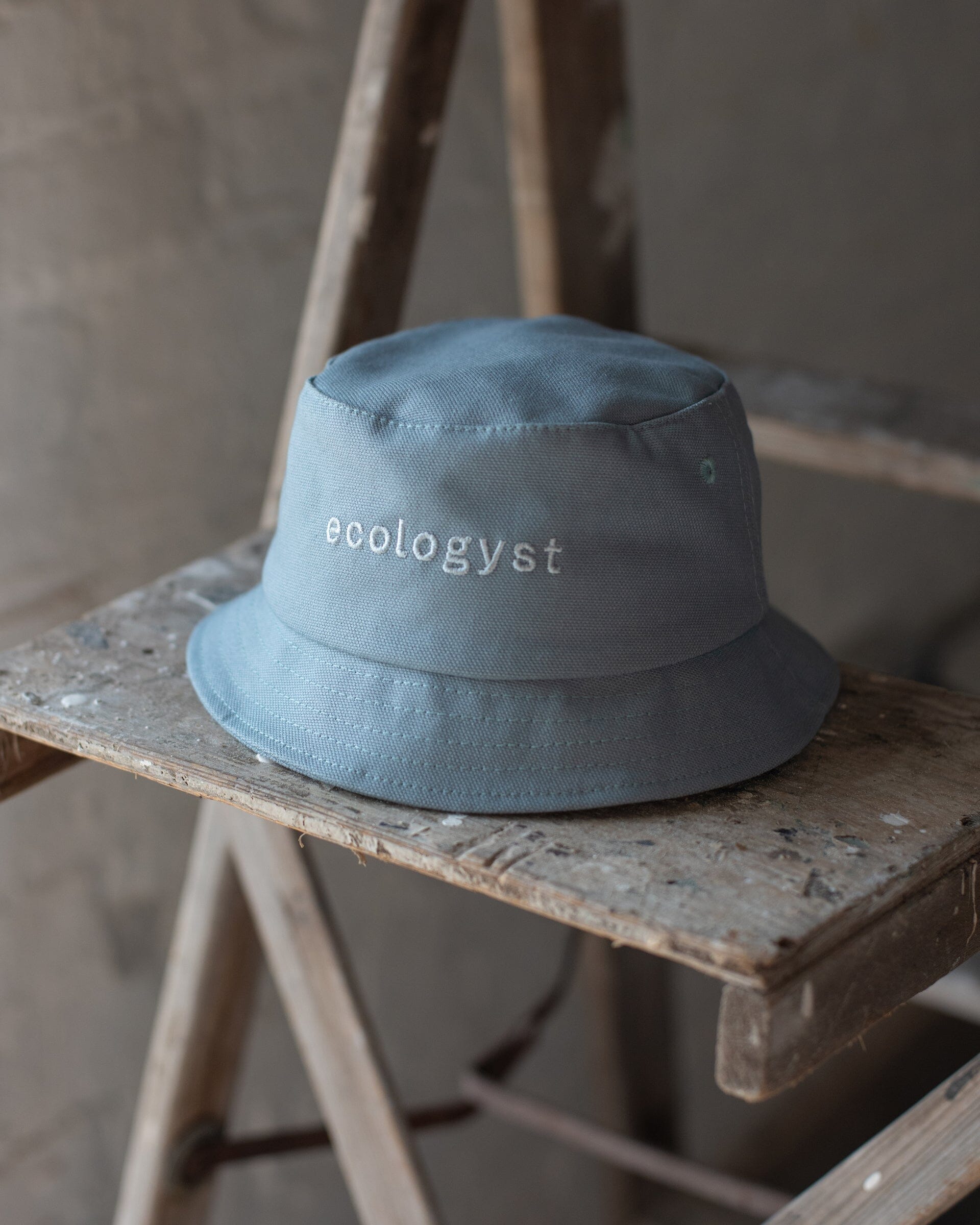 The Kids Canvas Bucket Hat in Sky Blue #color_sky-blue