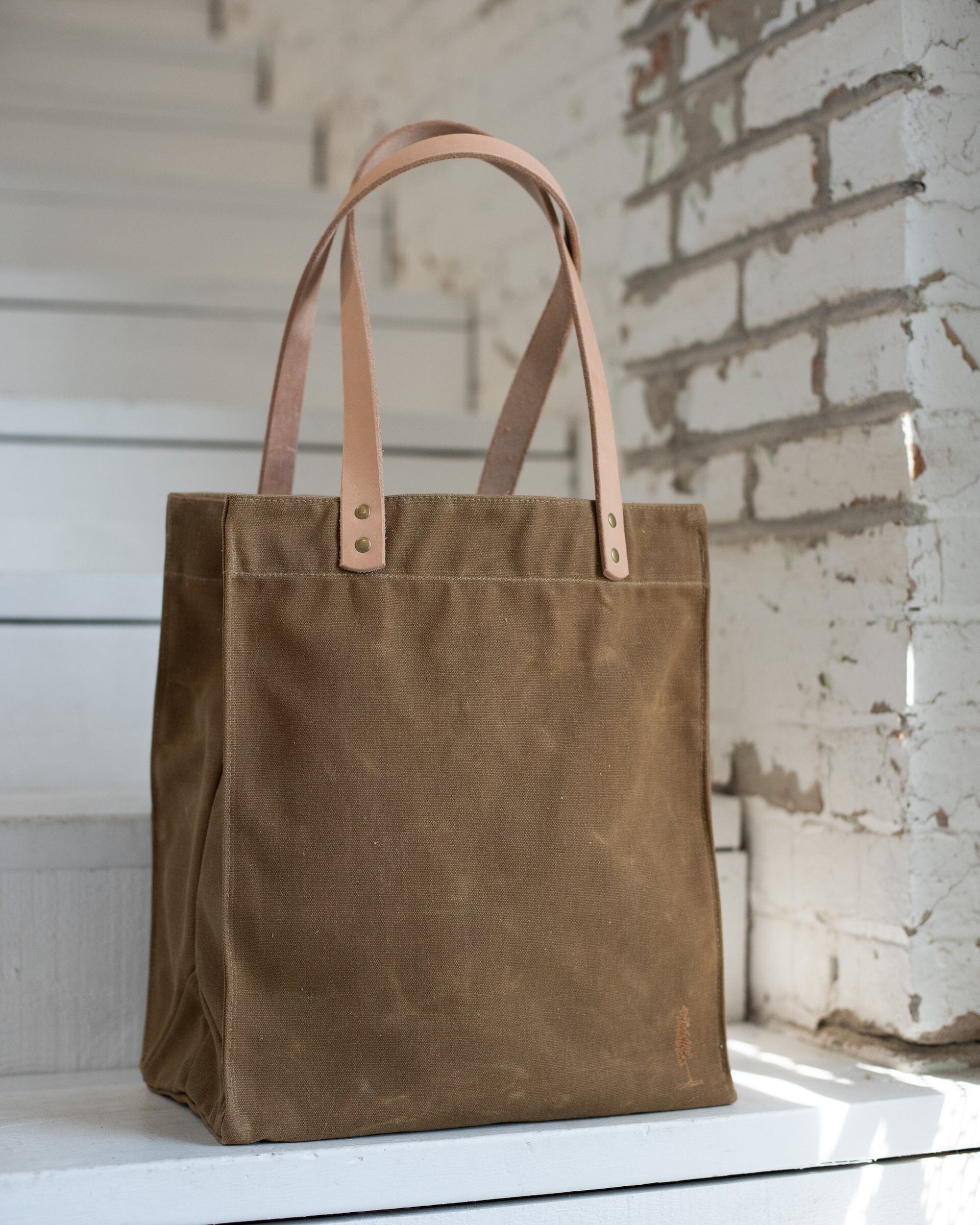  #color_tan The Market Tote in Tan