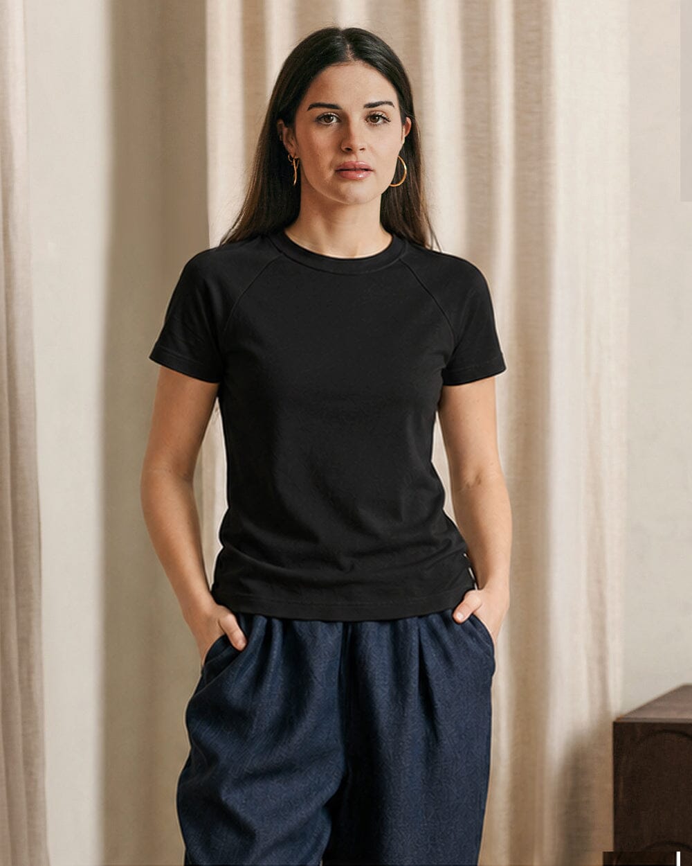 The Womens Organic Cotton Raglan Tee