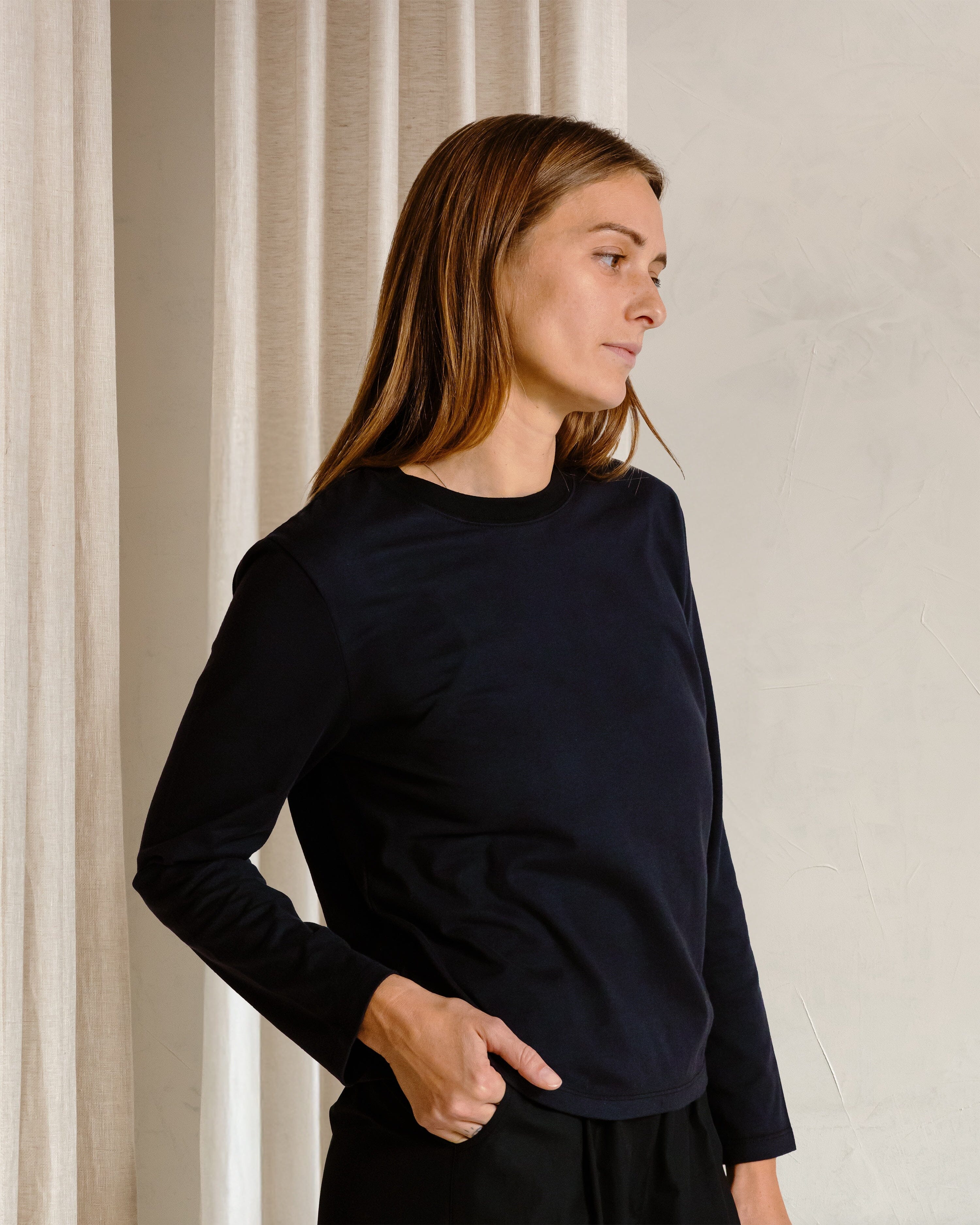 The Womens Midweight Organic Cotton Long Sleeve