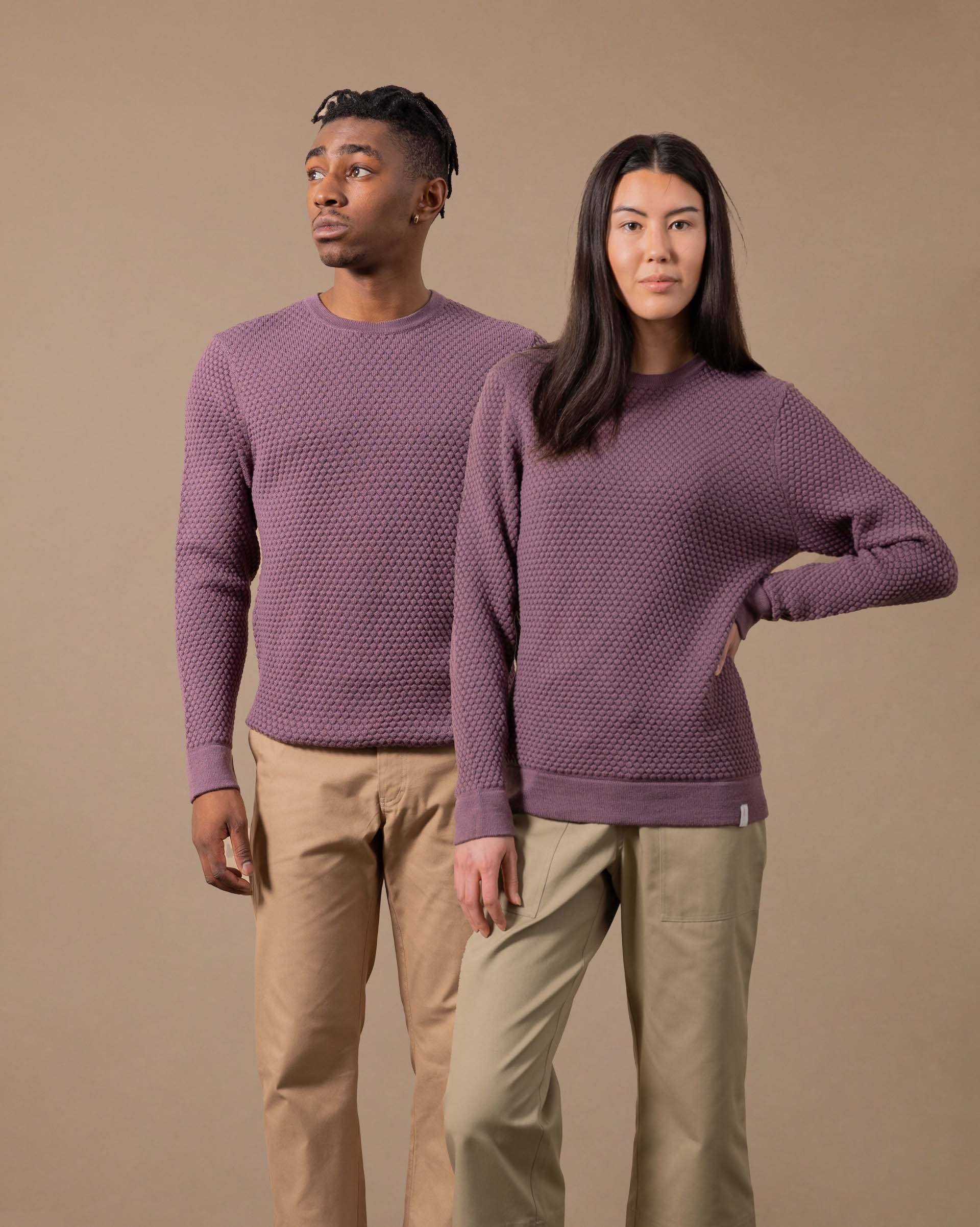 The Merino Sweater in Plum - Gender-Neutral #colour_plum